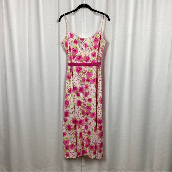Coldwater Creek Pink Floral Midi Length Sundress Sz.12 NWT - Picture 7 of 15